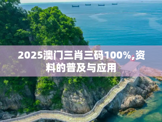 2025澳门三肖三码100%,资料的普及与应用