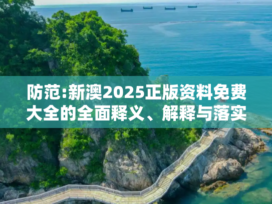 防范:新澳2025正版资料免费大全的全面释义、解释与落实