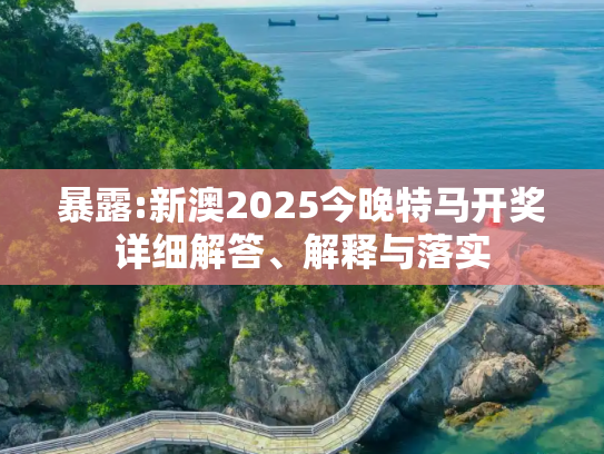 暴露:新澳2025今晚特马开奖详细解答、解释与落实