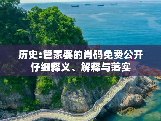 历史:管家婆的肖码免费公开仔细释义、解释与落实