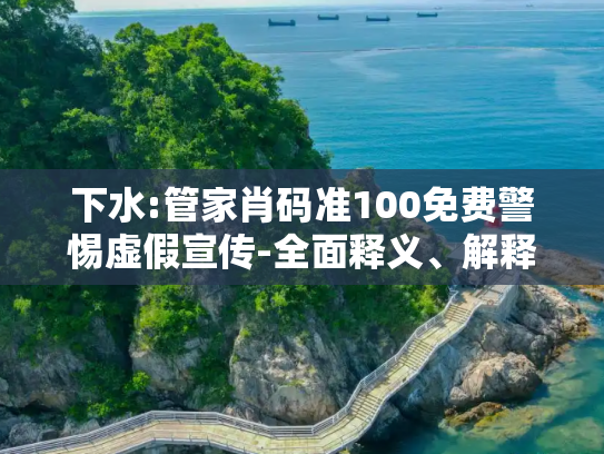 下水:管家肖码准100免费警惕虚假宣传-全面释义、解释与落实