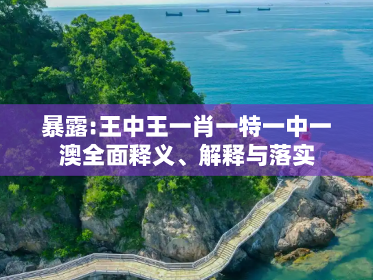 暴露:王中王一肖一特一中一澳全面释义、解释与落实
