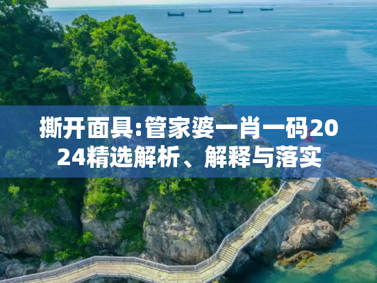 撕开面具:管家婆一肖一码2024精选解析、解释与落实